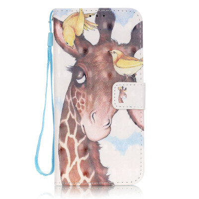 

Giraffe Design PU Leather Flip Cover Wallet Card Holder Case for SAMSUNG S7EDGE