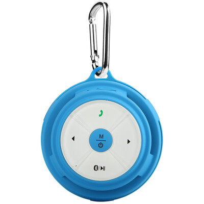 

See me here BV200 outdoor mini wireless Bluetooth speaker portable small steel gun phone audio card subwoofer sky blue