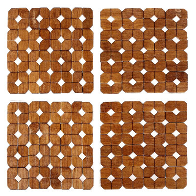 

Jia Chi bamboo wood mats insulation mats hot pad mats 4 loaded JC-DT1884