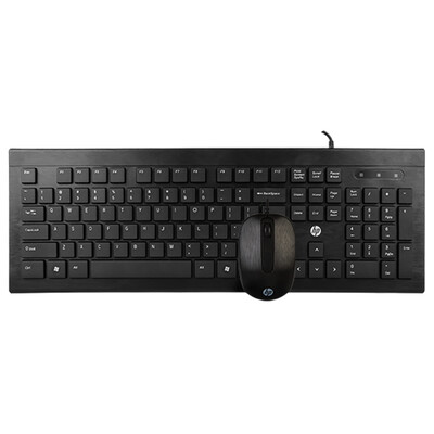 

Hewlett-Packard (HP) C1500 Управление проводной клавиатуры и мыши установить черный вариант