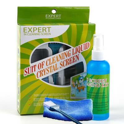 

Средство очистки чистящего средства Sendio для компьютера 3 комплекта (чистящая жидкость 100 мл + чистящая ткань + чистящая щетка для клавиатуры)