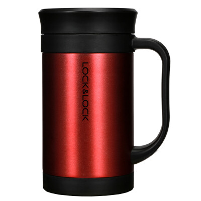 

Lock & lock Vacuum Mark Cup Business Cup Stainless Steel Cup Red 400mL Insulation Cup LHC4030R