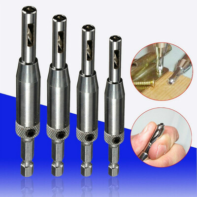 

MyMei A0643 High Quality 4pcsset Self Centering Hinge Drill Bits Set Positioned For Woodworking Hole Dilating Drill Tool Home Too