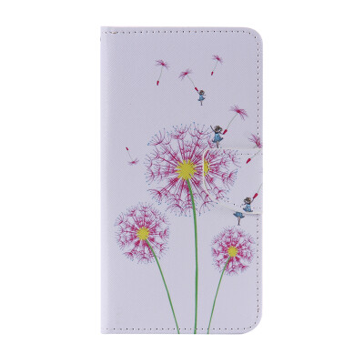 

Pink Dandelion Design Кожа PU откидной крышки Кошелек для карты Держатель для SAMSUNG A9