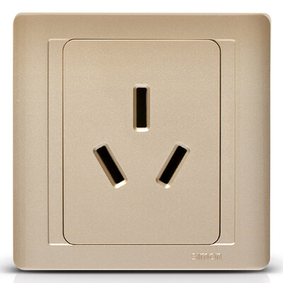 

Simon (simon) N52081-56 Simon switch plug panel 55 series 20A three hole plug socket bright champagne