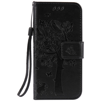 

Black Tree Design PU Leather Flip Cover Wallet Card Holder Case for IPHONE 7