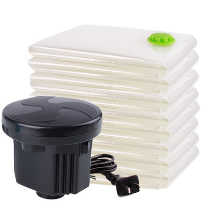 

Jingdong Supermarket space studio storage bag transparent vacuum compression bag 10 sets 4 large 2 4 small gift 1 electric pump 7 silk gift box