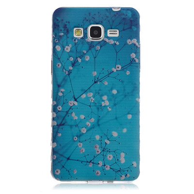 

Plum blossom Pattern Soft Thin TPU Rubber Silicone Gel Case Cover for SAMSUNG GALAXY Grand Prime G530