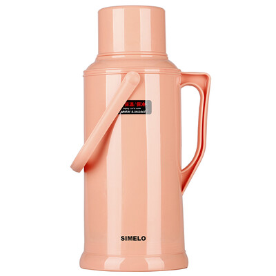 

Jingdong Supermarket] SIMELO impression Kyoto glass liner 72H pride warm pot pot warm pot kettle thermos bottle open water bottle 3200ML (pink