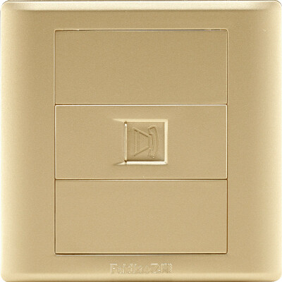 

Feidiao (feidiao) switch socket panel a four-core wall phone socket telephone line socket 86 type A3 champagne gold