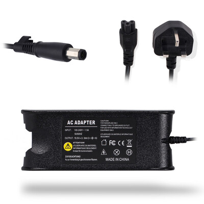 

65W 19.5V 3.34A AC Adapter Charger for Dell Laptop Adapter UK Plug