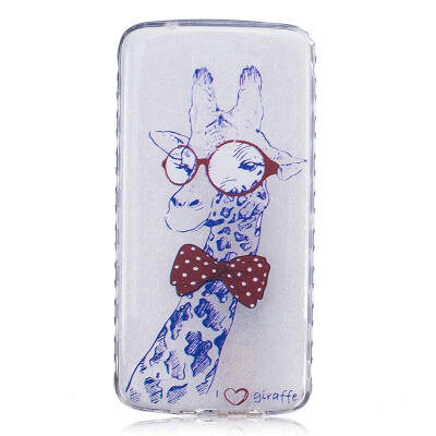 

Giraffe Pattern Soft Thin TPU Rubber Silicone Gel Case Cover for LG K7/K8