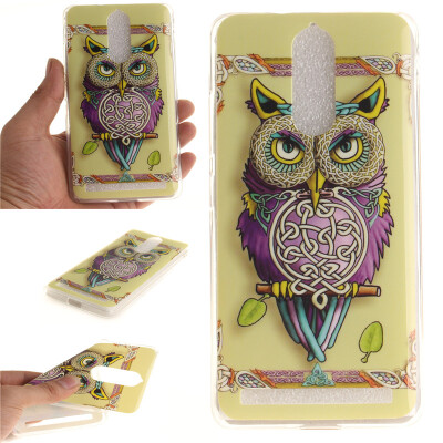 

Owl Pattern Soft Thin TPU Rubber Silicone Gel Case Cover for Lenovo K5 Note