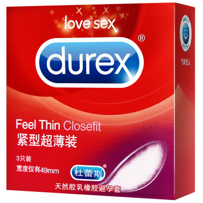 

Durex Male Condoms Ultra-thin Tight Condoms 3 pcs