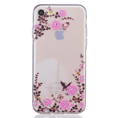 

Garden Dress girl Pattern Soft Thin TPU Rubber Silicone Gel Case Cover for IPHONE 7