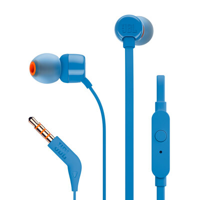 

JBL T110 Stereo Earphones Blue
