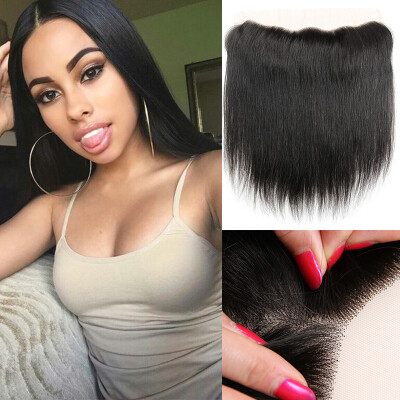 

Mongolian Straightr Lace Frontal Closure Free Part 134 Virgin Human Hair Ear To Ear Lace Frontal Closure With Baby Hair