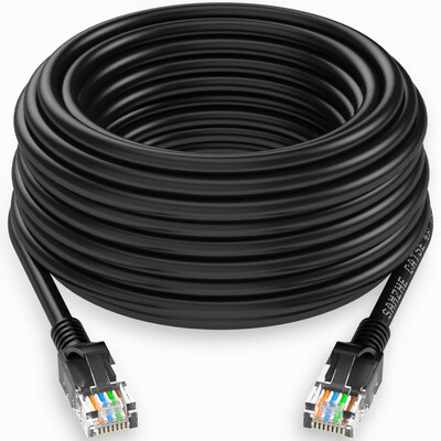 

Shanze (SAMZHE) SH-1250 высокоскоростной ультра-пяти CAT5e сетевой кабель 100 Gigabit сетевой кабель компьютер перемычка супер 5 класс готовый кабель черный 25 метров