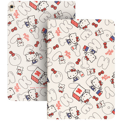 

Отличный Hello Kitty Series iPad Pro 9,7-дюймовый корпус / мультяшный корпус Интеллектуальная спящая зева Зефир Кейт Уайт