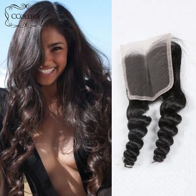 

8A Индийский Loose Wave Hair Lace Closure Unprocessed Virgin Human Hair Natural Color Virgin Hair Lace Closure Бесплатная доставка