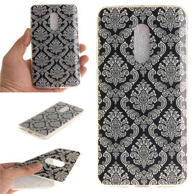 

Totem flowers Pattern Soft Thin TPU Rubber Silicone Gel Case Cover for XIAOMI Note 4