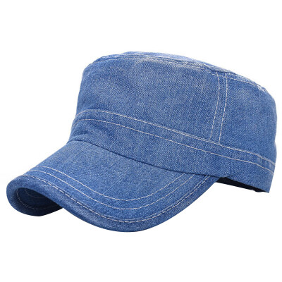 

【Jingdong Supermarket】 Meng Si Ke (MSEK) MMZ170258 hat male Korean version of the fashionable cap cowboy couple hat flat top hat sun hat dark blue cowboy