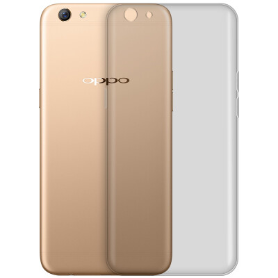 

Excellent OPPO R9s phone shell / protective cover TPU drop soft shell silicone transparent soft sets through black