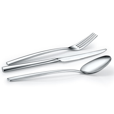 

Road card cool LUCUKU 304 stainless steel Western dishes steak knife&fork spoon three-piece set to enjoy the tableware set