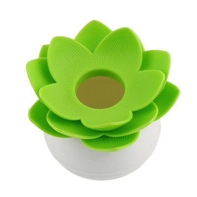 

Lotus Flower Cotton Bud Holder Toothpick Case Cotton Swab Box Vase Decor