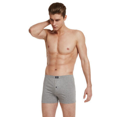 

Playboy 3745 Men&39s underwear Pure cotton summer home Arrow pants underwear men&39s four corners shorts 1 set flowers gray