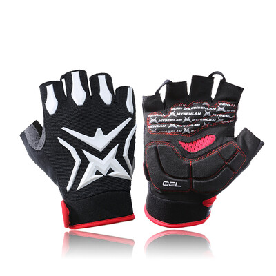 

Mai Senlan MYSENLAN Authentic riding gloves men&39s shorts bicycle gloves sports outdoor mountain bike gloves equipment top crown - black&white L