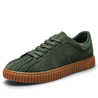 

Yidi (YIDI) men's shoes low to help leisure sports shoes fashion trend of shell shoes, footwear 71103 green 42