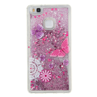 

Dynamic Quicksand Glitter Liquid Soft TPU Case Cover For HUAWEI P9LITE