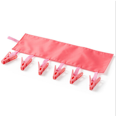 

Bancheon Portable Clothes Hanger Clothes Clothes Folding Traveling Hanger Bathroom Pendant Clothes Clamp Watermelon Red