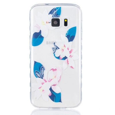 

Purple lily Pattern Soft Thin TPU Rubber Silicone Gel Case Cover for SAMSUNG GALAXY S7