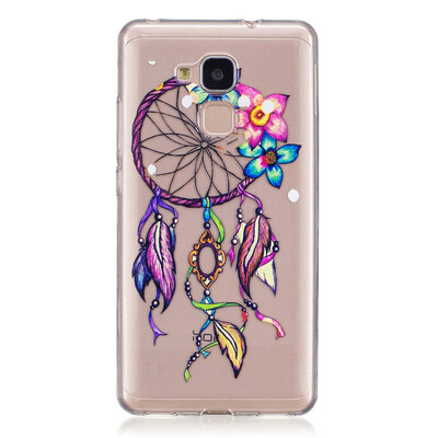 

Flowers chimes Dress girl Pattern Soft Thin TPU Rubber Silicone Gel Case Cover for HUAWEI Honor 5C