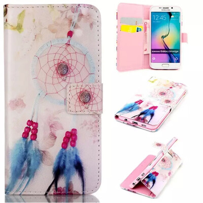 

Plumes&chimes Design PU Leather Flip Cover Wallet Card Holder Case for SAMSUNG GALAXY S6 Edge
