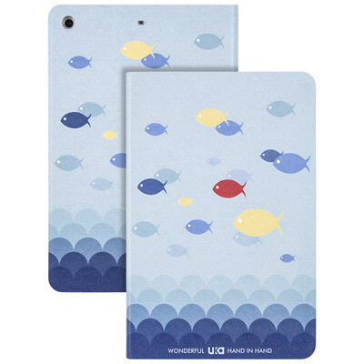 

Youjia iPad mini1 / 2/3 protective cover / cartoon painted protective shell Sleeping Sleeve smart as fish