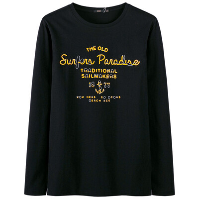 

Semir (Semir) Мужские круглые буквы шеи пуловер граффити печать дна 19027011213 студент тройник черный XL