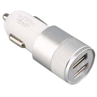 

1.0/2.1A Dual-USB Port Aluminum Alloy Universal Quick Car Charger Adapter