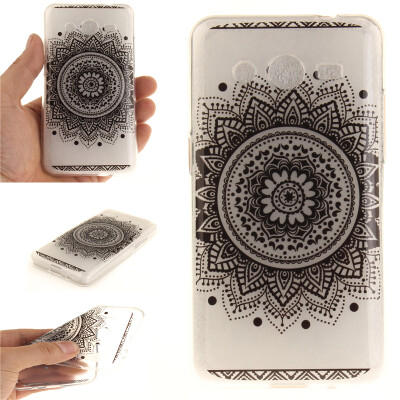 

Black mandala Pattern Soft Thin TPU Rubber Silicone Gel Case Cover for SAMSUNG GALAXY Core 2/G355H