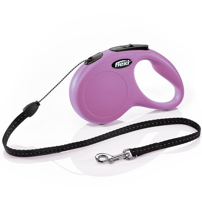 

Germany imported flexi Martian automatic telescopic pet dog leash dog chain dog leash rope -line length 5 m weight 12kg cherry cherry pink