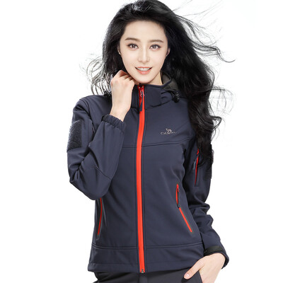 

Camel (CAMEL) outdoor couple fleece soft shell clothing woman A6W114051 navy blue