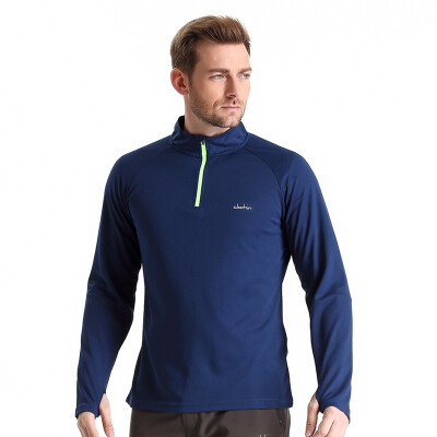 

Carring (clothin) quick-drying T-shirt couples outdoor moisture perspiration breathable collar long-sleeved ride clothing clothing CT13301 male gray 4XL code