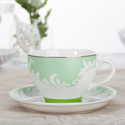 

Jay Jay Coffee Cups Керамический рельеф Swallowtail Butterfly Coffee Cup Set Set Green