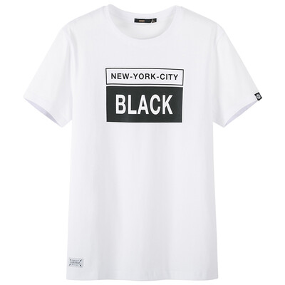 

Semir T-shirt men's students hit the color printing color short sleeve T-shirt 19037001217 bleached XXL