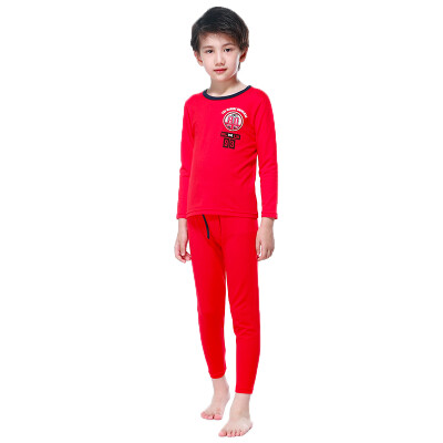 

Red beans (Hodo) boy underwear suit big children autumn and winter clothing Qiuku HD6013 red 130