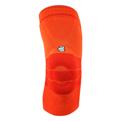 

BAUERFEIND on foot hiking praise knee GenuTrain orange 5 yards