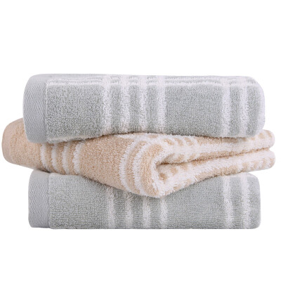 

[Jingdong supermarket] Xin brand towel home textiles Scotland Ⅱ cotton towel 3 installed mixed color 90g / Article 34 * 74cm