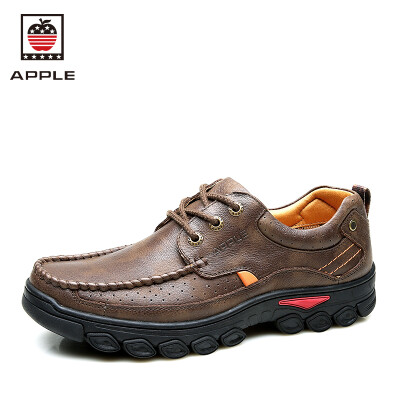 

Apple Genuine Leather new mens casual shoes Waterproof soft Anti-skid male Sneakers shoes